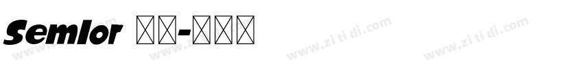 Semlor 字体字体转换
